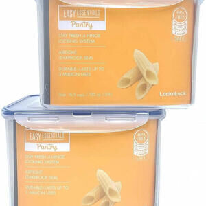 (Pack of 2) LOCK & LOCK Airtight Rectangular Tall Food Storage Container
